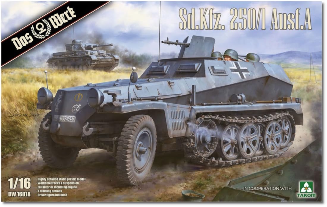 Amazon | ダス・ヴェルク 1/16 WW2 ドイツ Sd.Kfz.250/1 A型 軽装甲兵